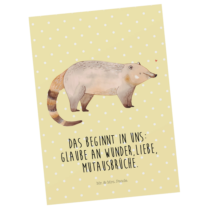 Postkarte Nasenbaer
