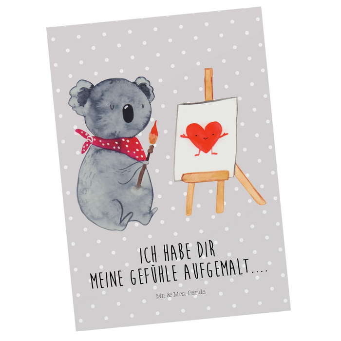 Postkarte Koala Künstler