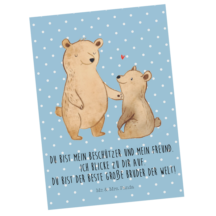 Postcard bear Big Brother