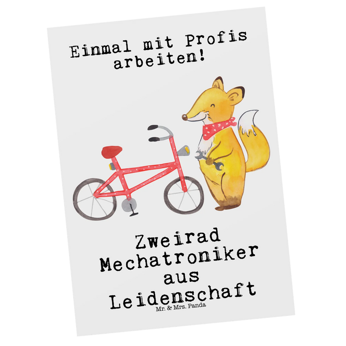 Postkarte Zweirad Mechatroniker Leidenschaft