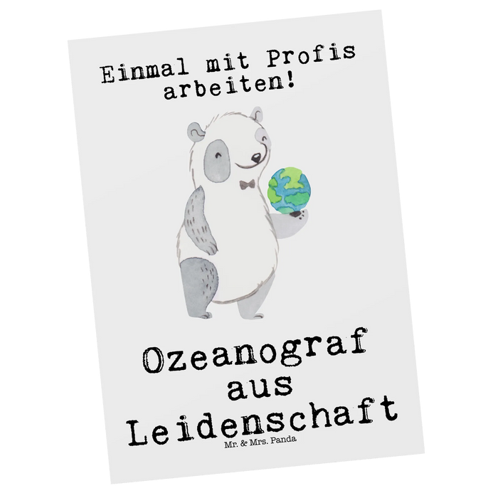 Postkarte Ozeanograf Leidenschaft