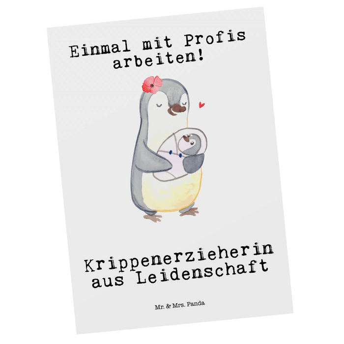 Postkarte Krippenerzieherin Leidenschaft