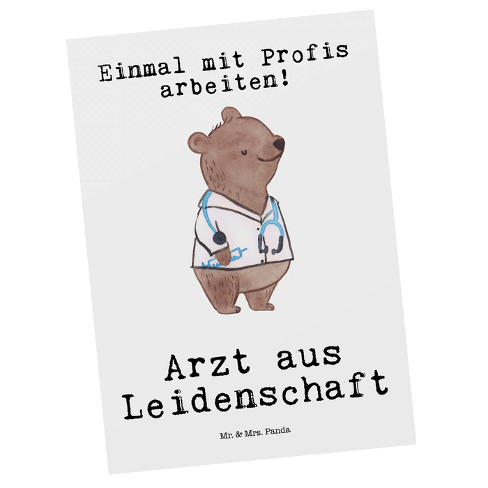 Postkarte Arzt Leidenschaft