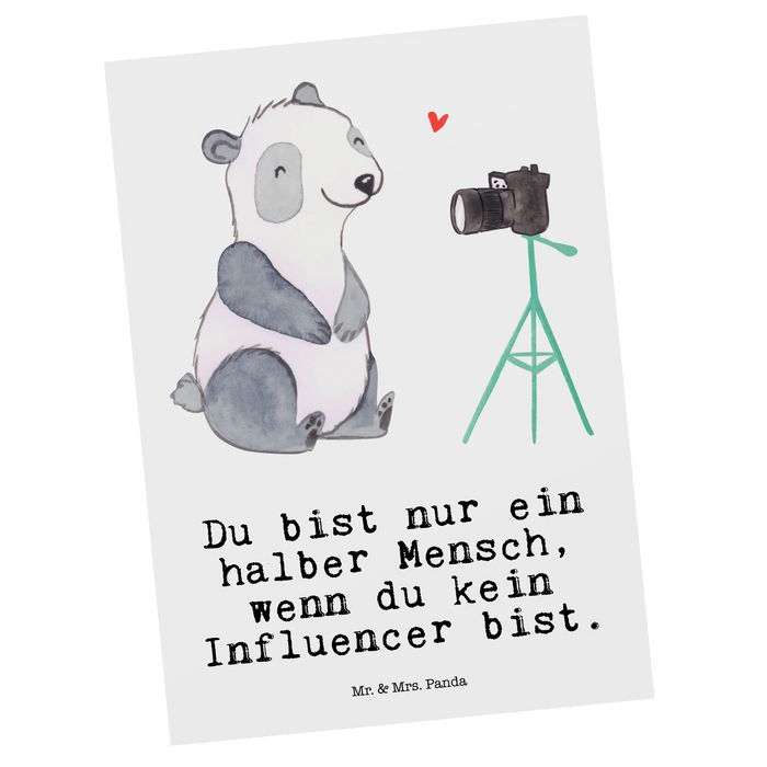 Postkarte Influencer Herz