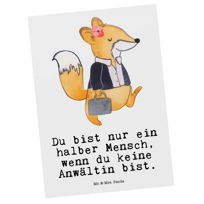 Postkarte Anwältin Herz