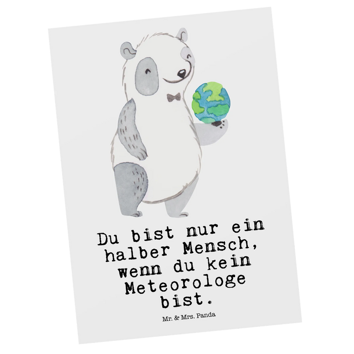 Postkarte Meteorologe Herz