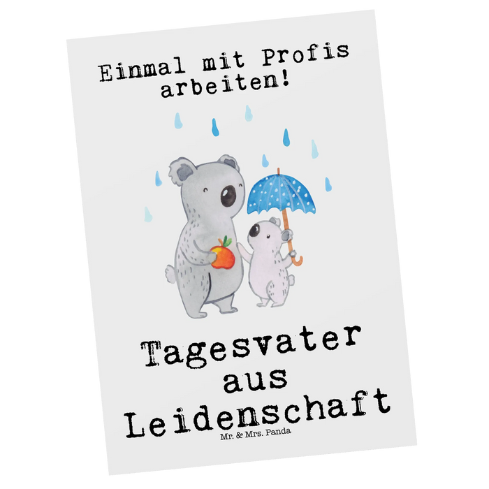 Postkarte Tagesvater Leidenschaft