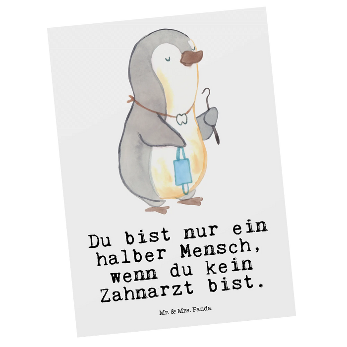 Postkarte Zahnarzt Herz