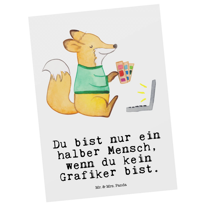 Postkarte Grafiker Herz
