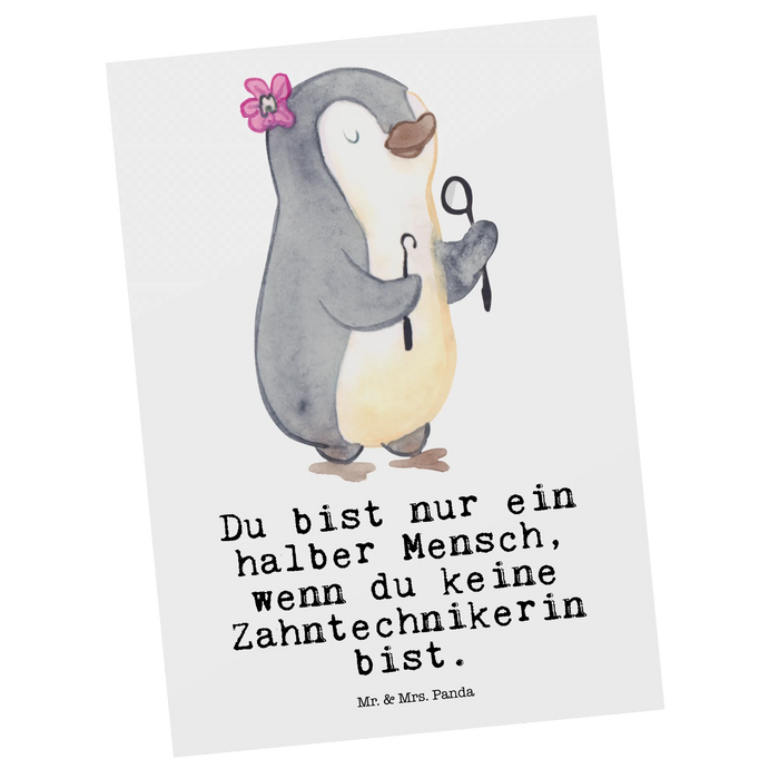 Postkarte Zahntechnikerin Herz