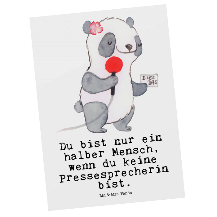 Postkarte Pressesprecherin Herz