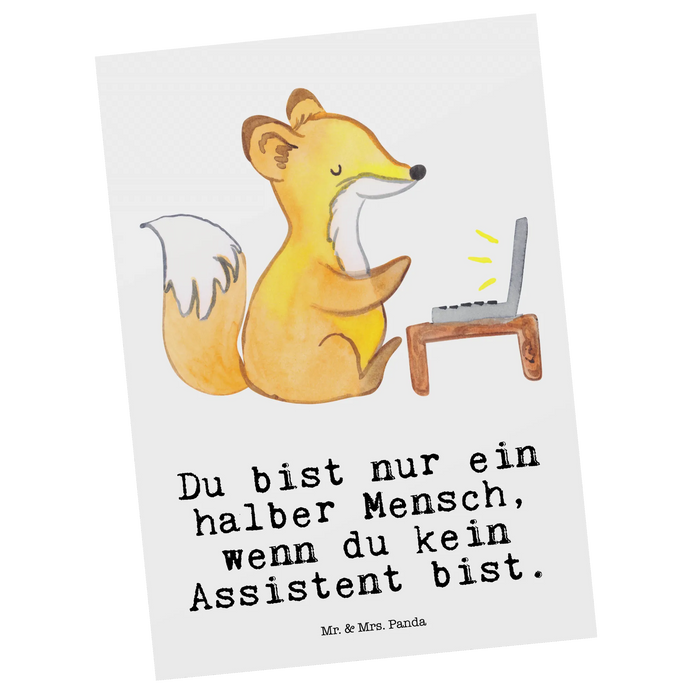 Postkarte Assistent Herz
