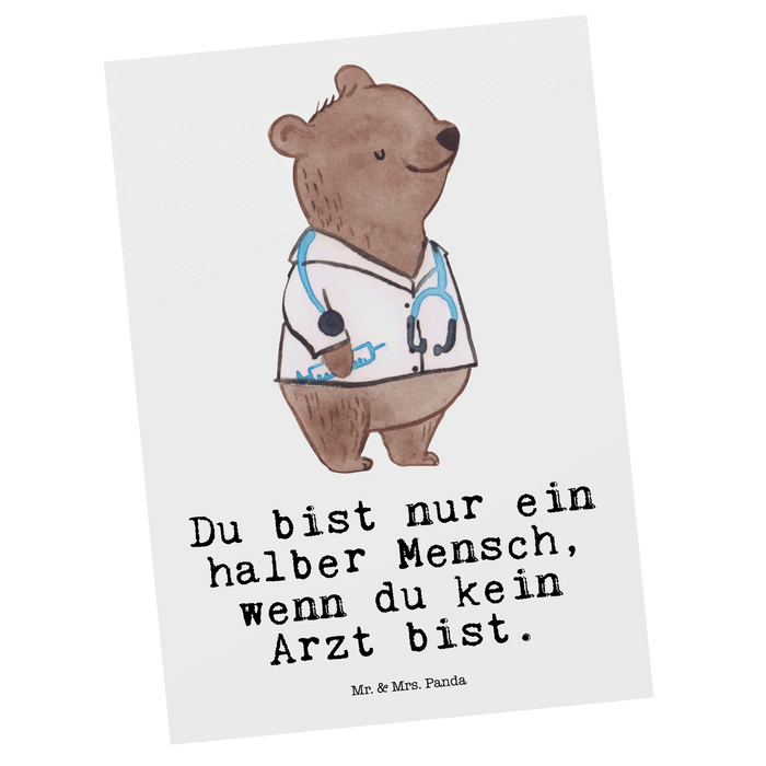 Postkarte Arzt Herz