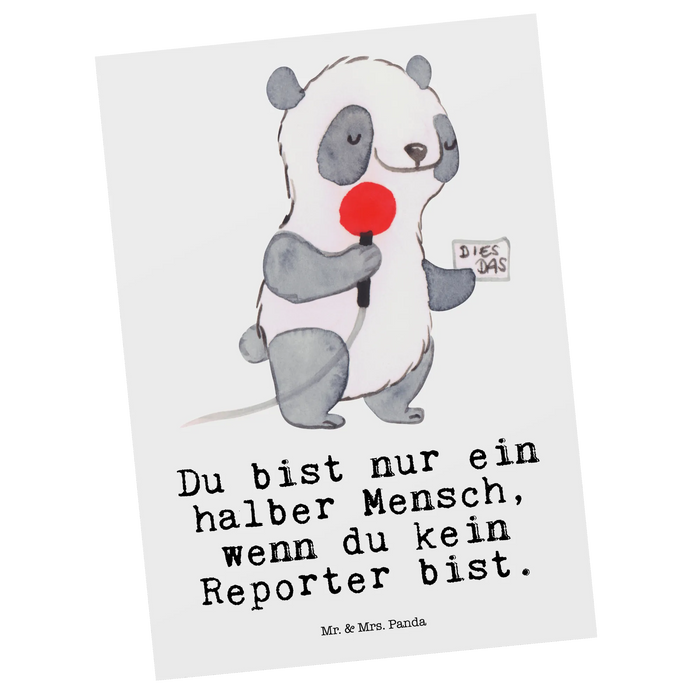 Postkarte Reporter Herz