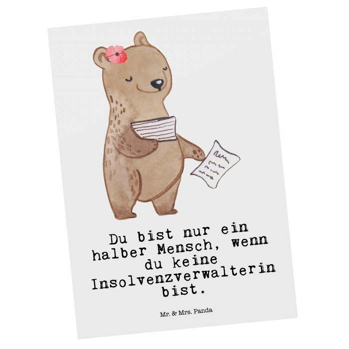 Postcard insolvency administrator heart