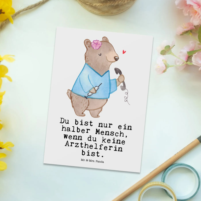 Postkarte Arzthelferin Herz