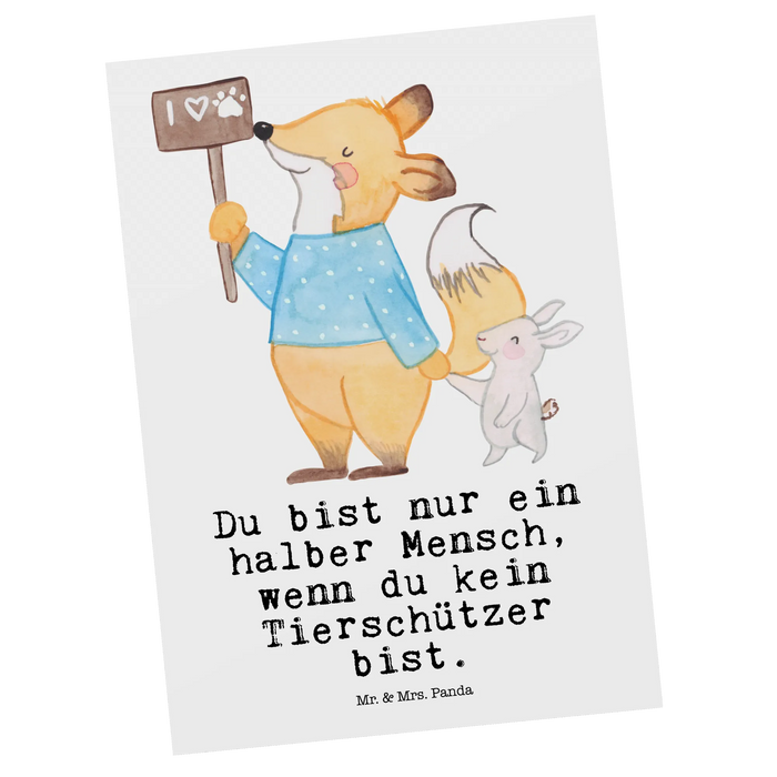 Postkarte Tierschützer Herz