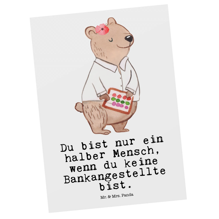 Postkarte Bankangestellte Herz