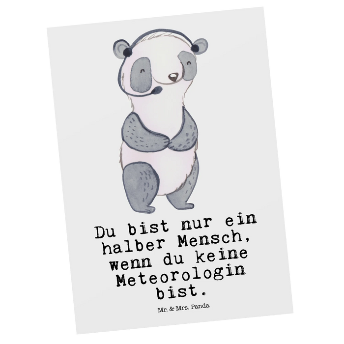 Postkarte Meteorologin Herz