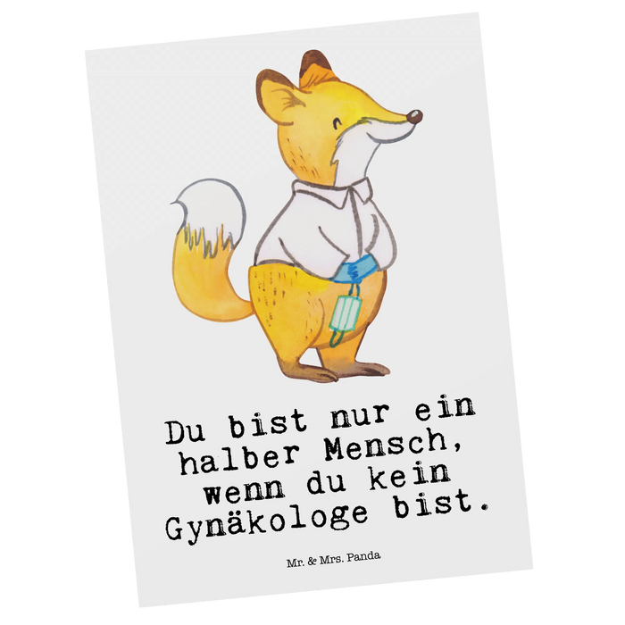 Postkarte Gynäkologe Herz