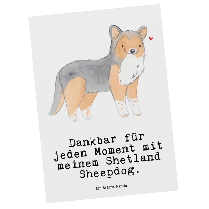 Postkarte Shetland Sheepdog Moment