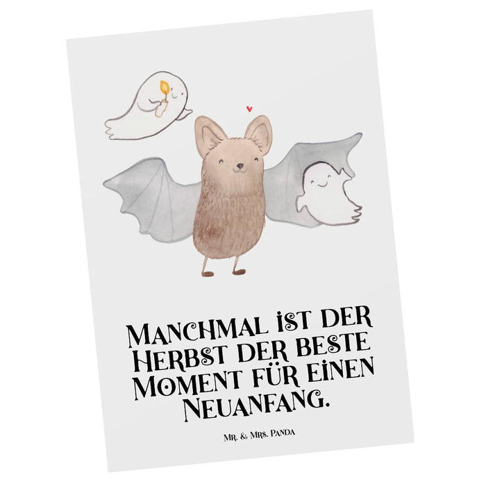 Postkarte Fledermaus Gespenster