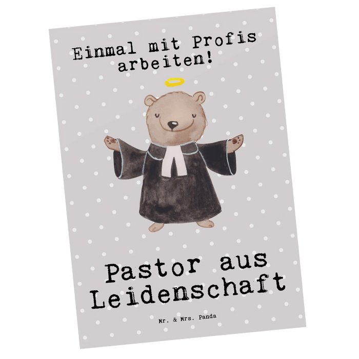 Postkarte Pastor Leidenschaft