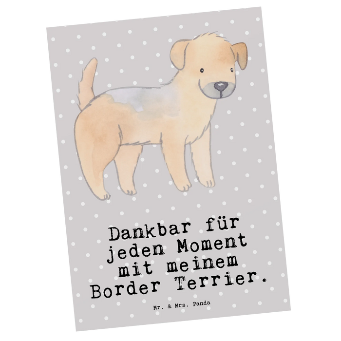 Pocztówka Border Terrier chwila