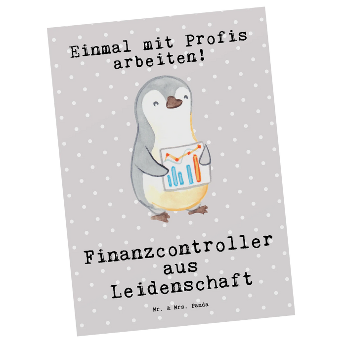 Postkarte Finanzcontroller Leidenschaft