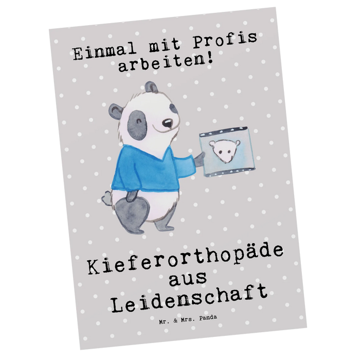 Postkarte Kieferorthopäde Leidenschaft