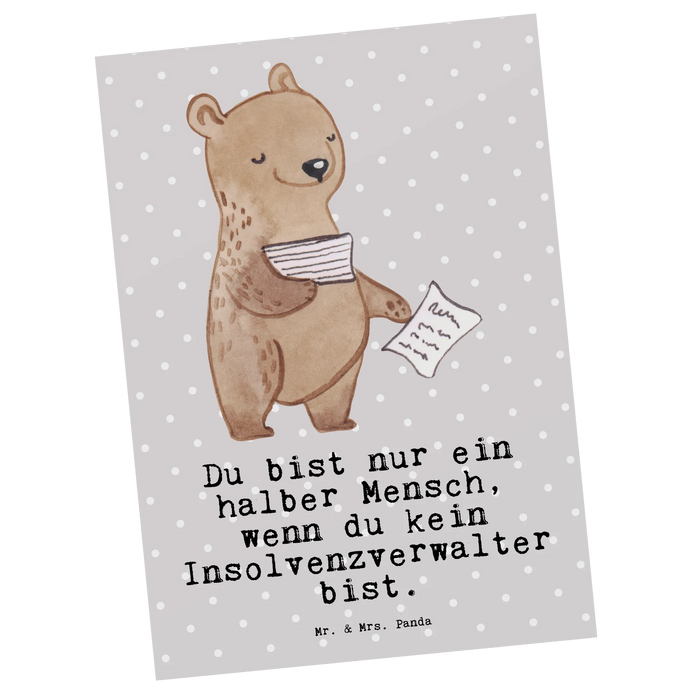 Postkarte Insolvenzverwalter Herz
