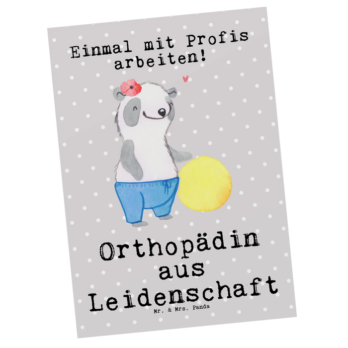 Postkarte Orthopädin Leidenschaft