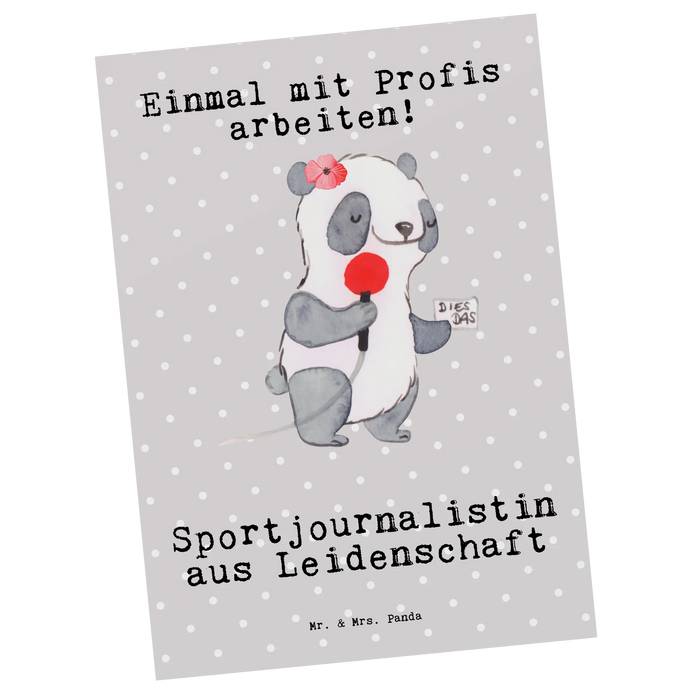 Postcard Sports journalist Passion
