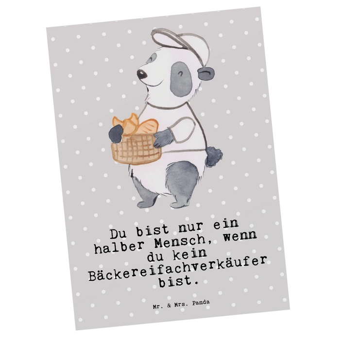 Postkarte Bäckereifachverkäufer Herz