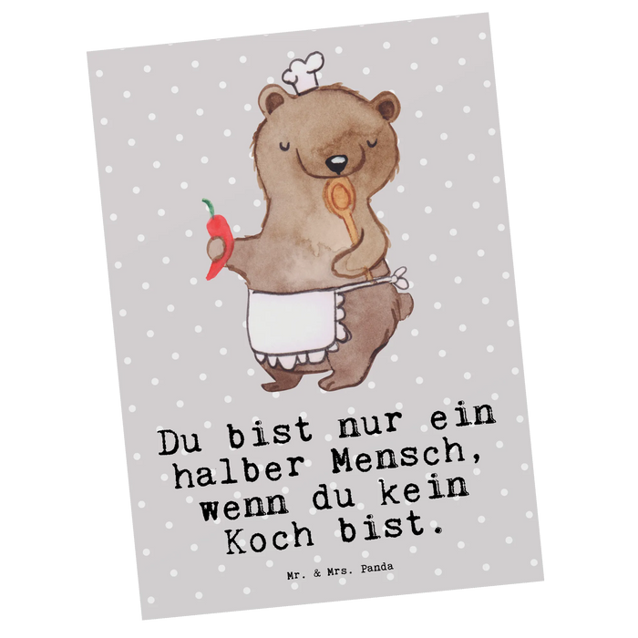 Postkarte Koch Herz