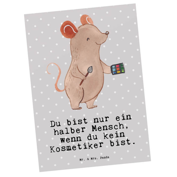 Postkarte Kosmetiker Herz