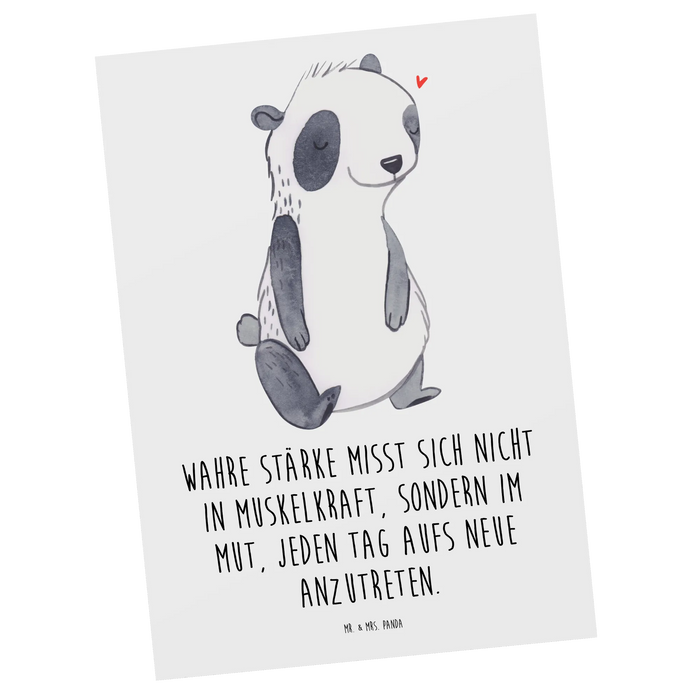 Postkarte Panda Muskelatrophie