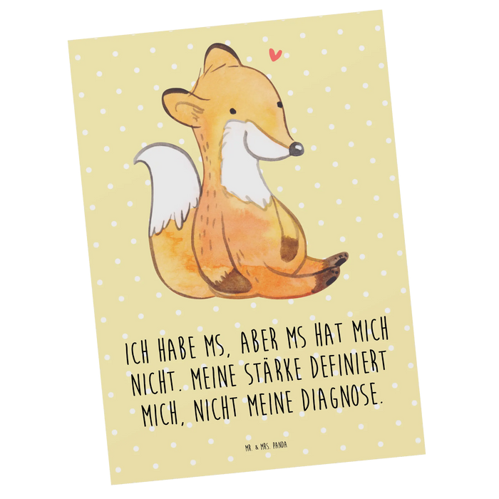 Postkarte Fuchs Multiple Sklerose