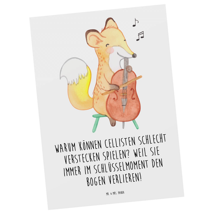 Postkarte Cello Schlüsselmoment