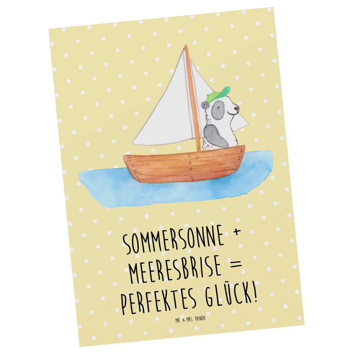 Postkarte Sommer Meer Glück
