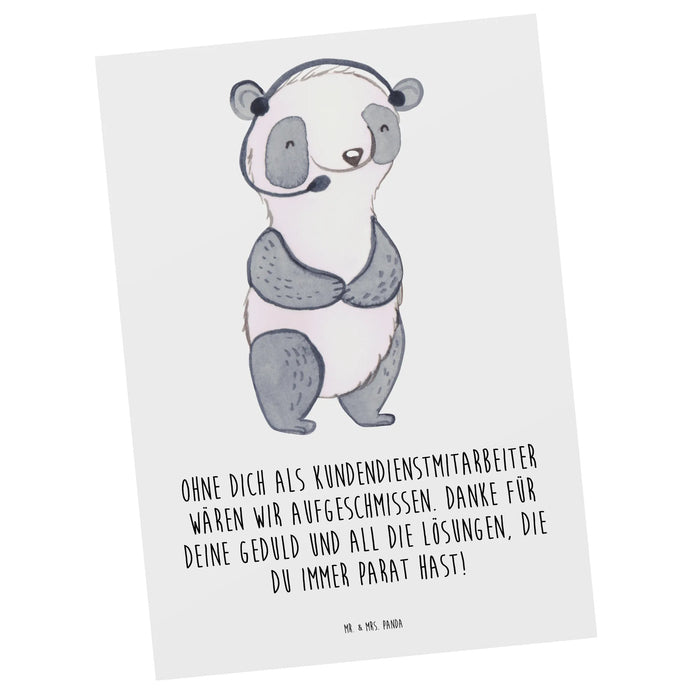 Postkarte Kundendienstmitarbeiter Held