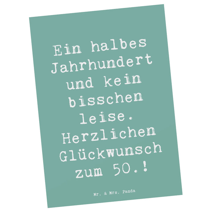 Postkarte Spruch 50. Geburtstag