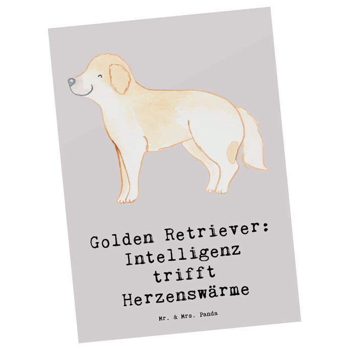 Postkarte Golden Retriever Liebe