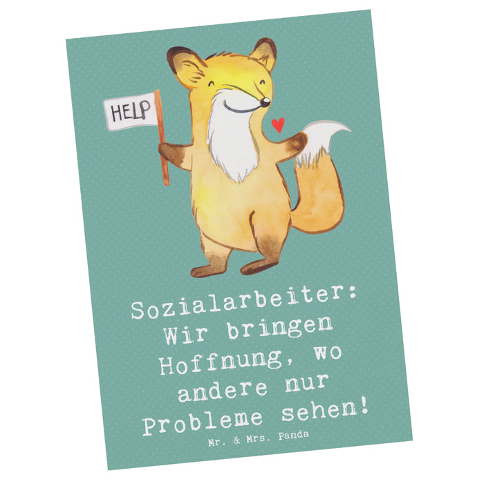 Postkarte Sozialarbeiterin Hoffnungsträger