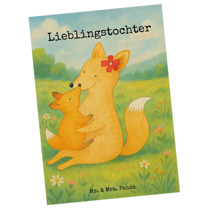 Postkarte Fuchs Mama Design