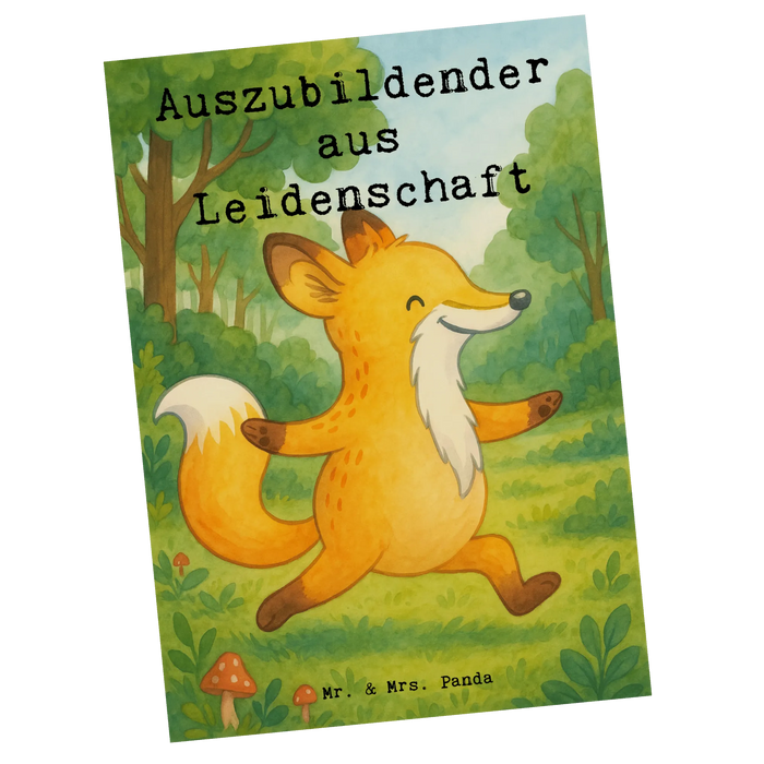 Postkarte Auszubildender Leidenschaft Design