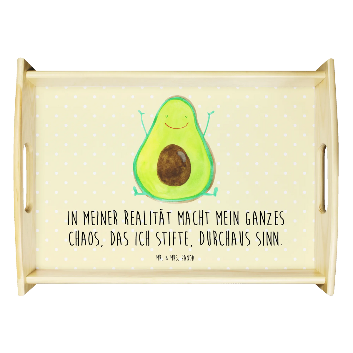 Serviertablett Avocado Glücklich