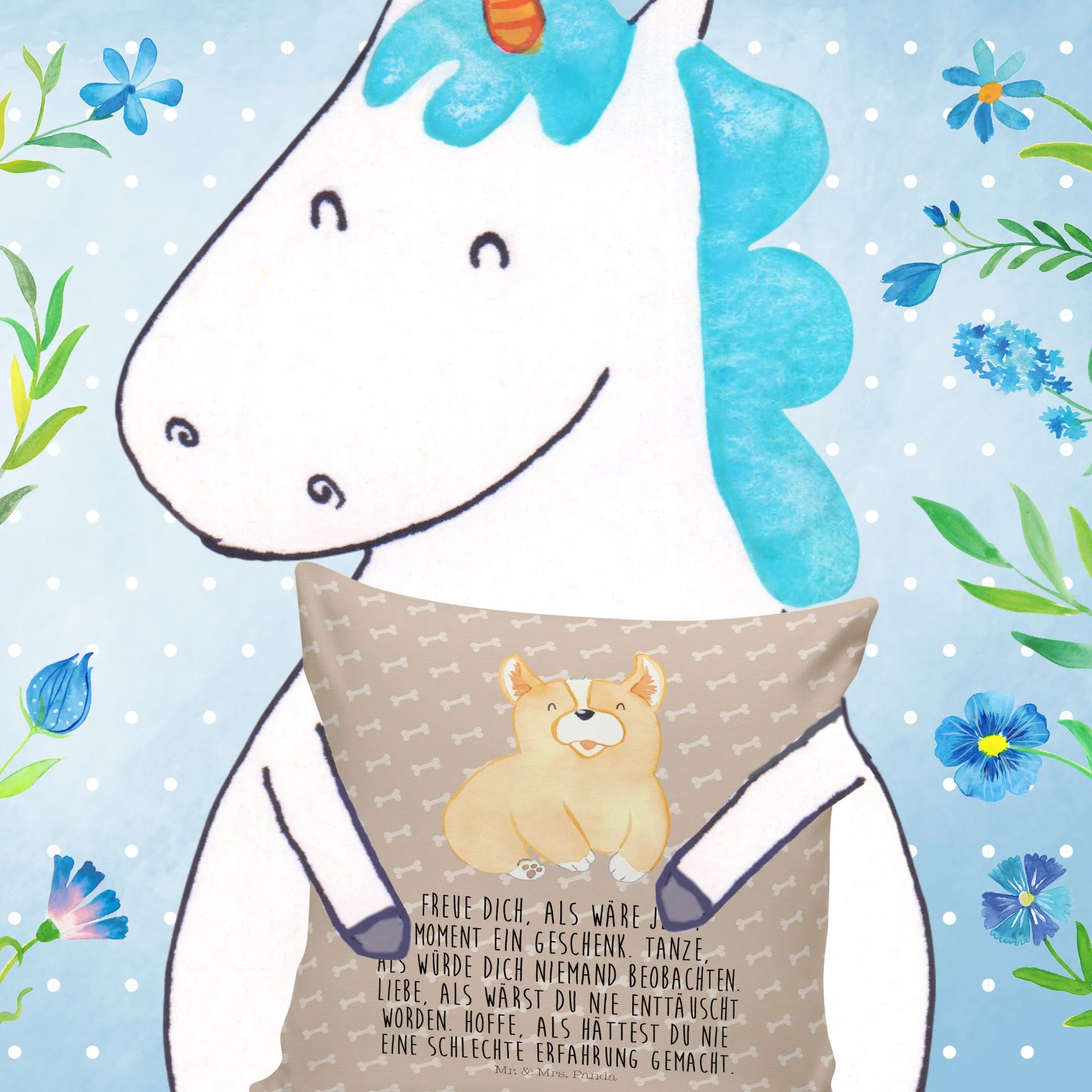 40x40 Kissen Corgie