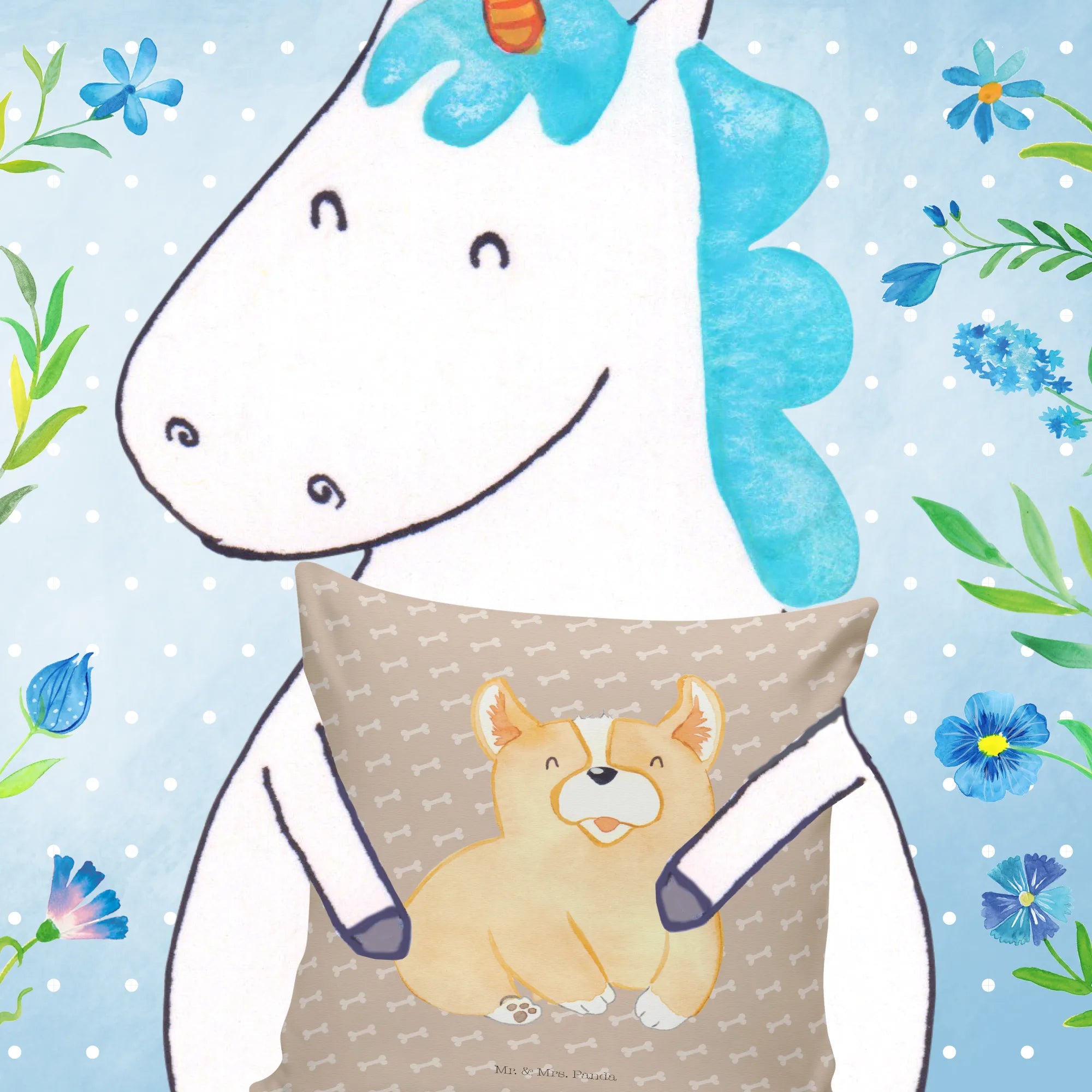 40x40 Kissen Corgie