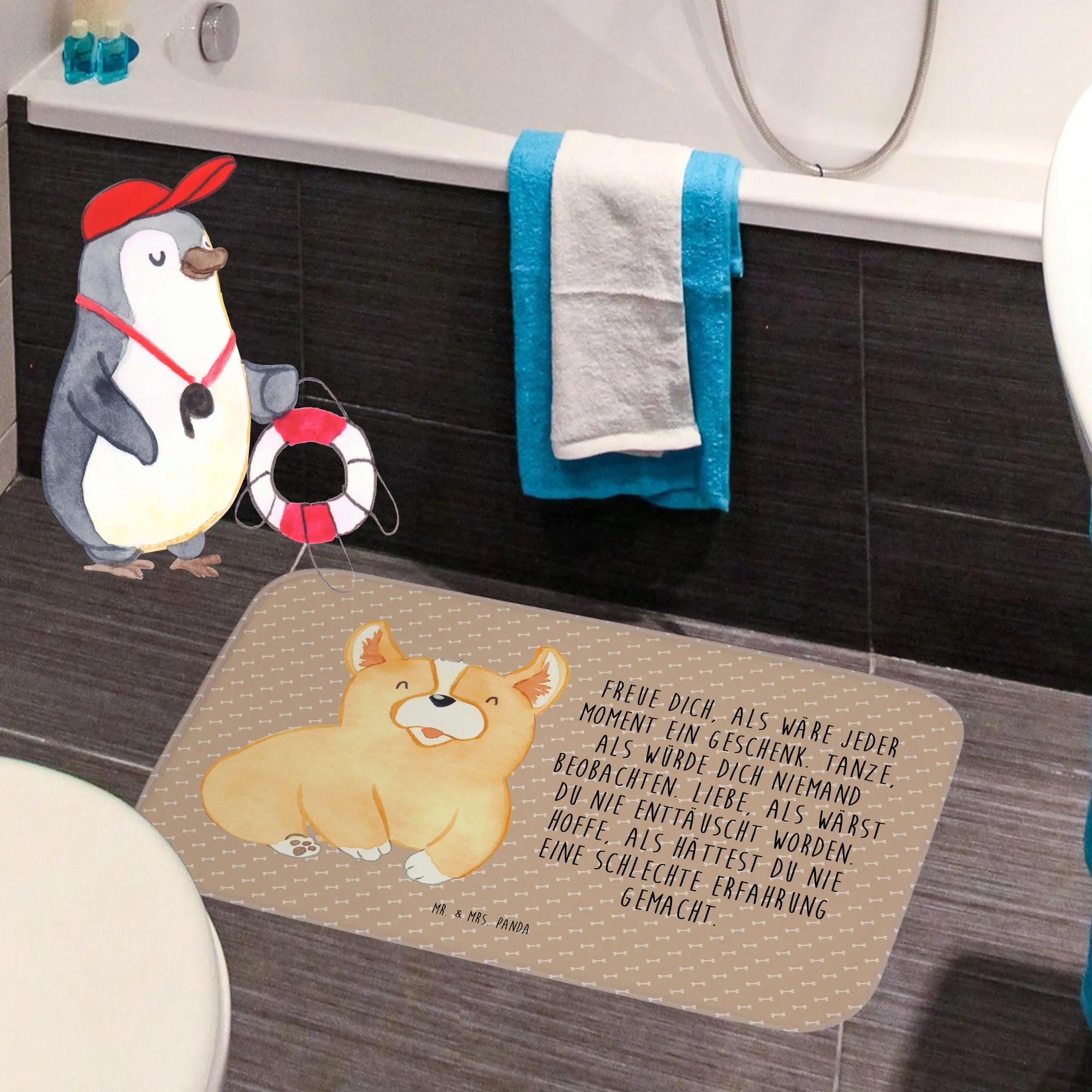 Badematte Corgie